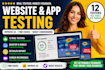 provide web 12 tester 20 tester for goggle play  closed testing and bug feedback