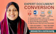 do professional PDF to word and word to PDF conversion