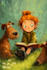 illustrate childrens book with animal characters