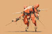 design sci fi mecha and robot concept art