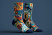 design custom and unique socks design