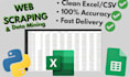 do web scraping and data mining from any website