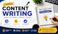 write SEO blog articles and website content
