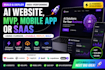 build ai website, mvp, mobile app or sass, using cursor, lovable, replit, bolt