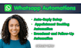 setup whatsapp automation chatbot autoreply lead capture system