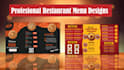 modern restaurant menu design
