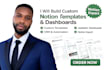 do customized notion template notion dashboard website notion automationn expert