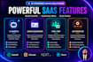 build ai powered saas web app and admin dashboard