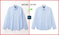 do expert clothing wrinkle removal and flat lay shaping