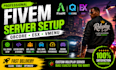 create custom qbcore, esx, and fivem server setup
