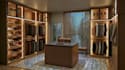 do realistic 3d rendering kitchen cabinet, walk in closet with detailed drawing