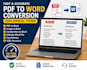 convert PDF to word manually with formatting