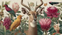 draw an animal and botanical illustration