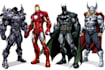 illustrate a superhero comic and marvel character