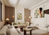 create photorealistic modern living room interior render