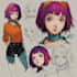 draw anime character design sheet