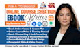 create ebook online course, course curriculum, lesson plan and ebook ghostwriter