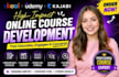 develop online course content elearning lesson plan and video course curriculum