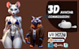 create custom vrchat, gmod, vtuber and furry 3d avatars