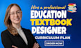 design curriculum plan, lesson plan, format educational workbook, textbook