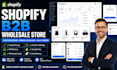 setup shopify b2b wholesale store with custom pricing and catalogs
