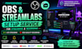 setup streamlabs and obs for both streaming and recording purpose