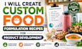 create custom food formulation recipes for product development