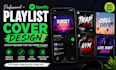 design professional spotify playlist cover art