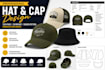 design professional hats and caps with tech packs, 3d mockups