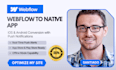 convert webflow website to native ios mobile app webflow wized push notification