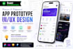 design modern app UI UX mockup, wireframe, and prototype in figma