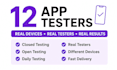 do 12 testers closed testing 20 testers mobile app testing 12 testers for 14days