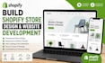 build shopify store design with website development