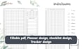 do journal design, planner, tracker, fillable pdf, checklist for amazon kdp