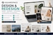 design responsive squarespace websites, redesign jewelry landingpage website