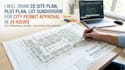 draw 2d site plan, plot plan, subdivision for city permit approval in 24 hour