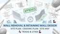 wall removal and wall design site plan grading site map texas utah