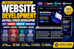 do website development as full stack developer, PHP laravel developer, react js