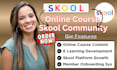 setup skool online course skool community course creation wordpress kajabi