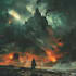 create a fantasy book cover, thriller book cover