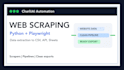 build web scraping, data extraction and python playwright scraper