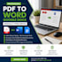 do convert PDF to word google docs manually typing service