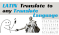 translate multiple languages to and from latin, greek
