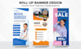 design roll up banner, retractable banner, pull up banner