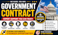 help you with government contract sam registration and bid proposal