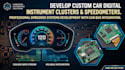 develop car digital instrument cluster and speedometer with can bus integration