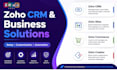 build customize your zoho CRM, sites, commerce, creator solutions