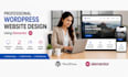 design modern wordpress website using elementor pro