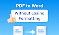 convert PDF to word quickly and accurately