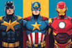 do a superhero comic illustration